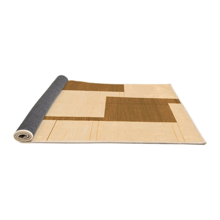 Sideview of Solid Orange Modern Rug, abs1921org