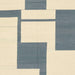 Square Abstract Gunmetal Gray Solid Rug, abs1921