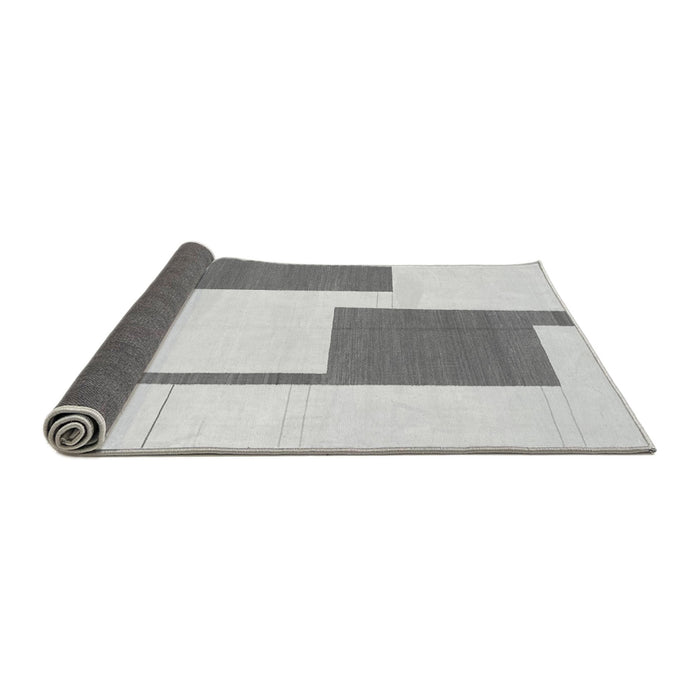 Sideview of Solid Gray Modern Rug, abs1921gry