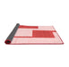 Solid Red Modern Area Rugs