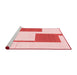 Modern Red Washable Rugs