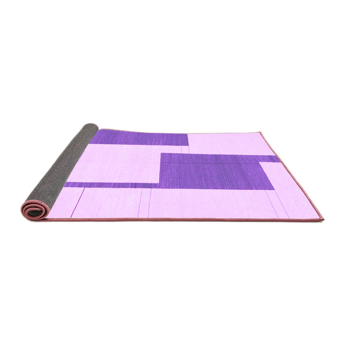 Sideview of Solid Purple Modern Rug, abs1921pur