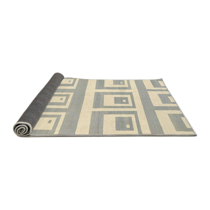 Sideview of Abstract Dark Gray Solid Rug, abs1922