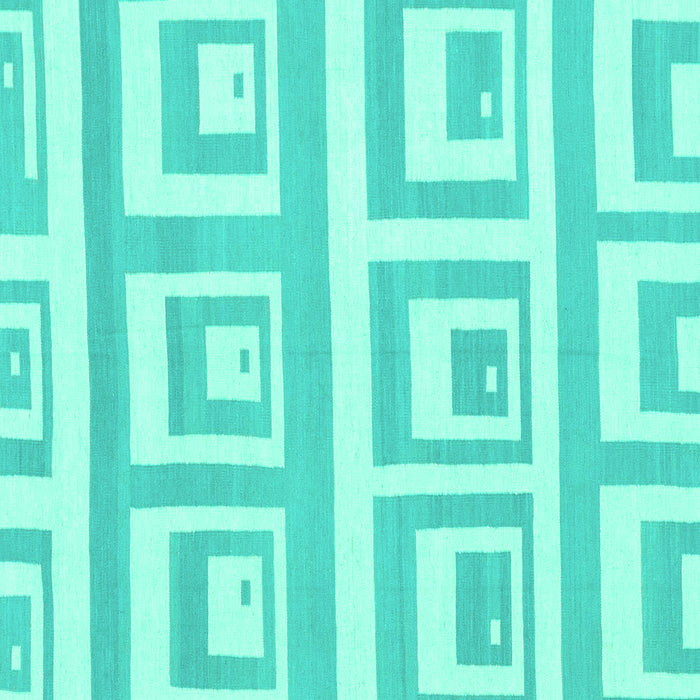 Square Machine Washable Solid Turquoise Modern Area Rugs, wshabs1922turq