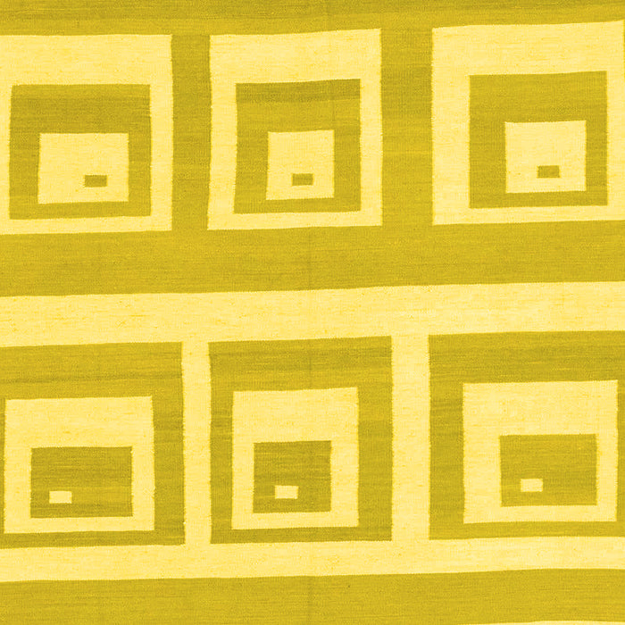 Machine Washable Solid Yellow Modern Rug, wshabs1922yw