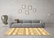 Machine Washable Solid Brown Modern Rug in a Living Room,, wshabs1922brn