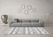 Machine Washable Solid Gray Modern Rug in a Living Room,, wshabs1922gry