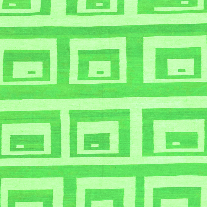 Square Machine Washable Solid Green Modern Area Rugs, wshabs1922grn