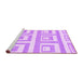 Sideview of Machine Washable Solid Purple Modern Area Rugs, wshabs1922pur