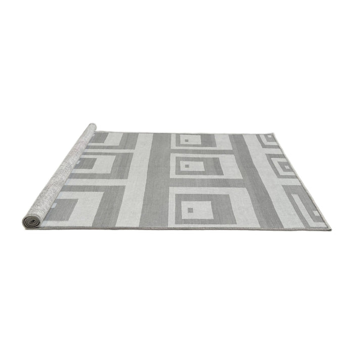 Sideview of Machine Washable Solid Gray Modern Rug, wshabs1922gry