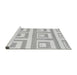 Sideview of Machine Washable Solid Gray Modern Rug, wshabs1922gry