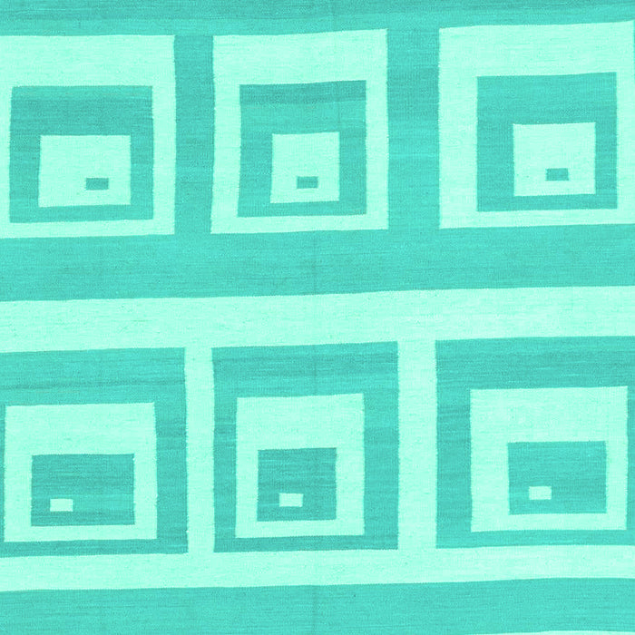 Machine Washable Solid Turquoise Modern Area Rugs, wshabs1922turq