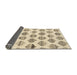 Sideview of Abstract Khaki Gold Solid Rug, abs1923