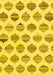 Machine Washable Solid Yellow Modern Rug, wshabs1923yw