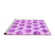 Sideview of Machine Washable Solid Purple Modern Area Rugs, wshabs1923pur