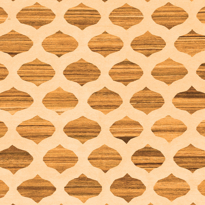 Square Solid Orange Modern Rug, abs1923org