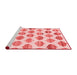 Modern Red Washable Rugs