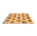 Sideview of Machine Washable Solid Orange Modern Area Rugs, wshabs1923org