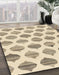 Machine Washable Abstract Khaki Gold Rug in a Family Room, wshabs1923