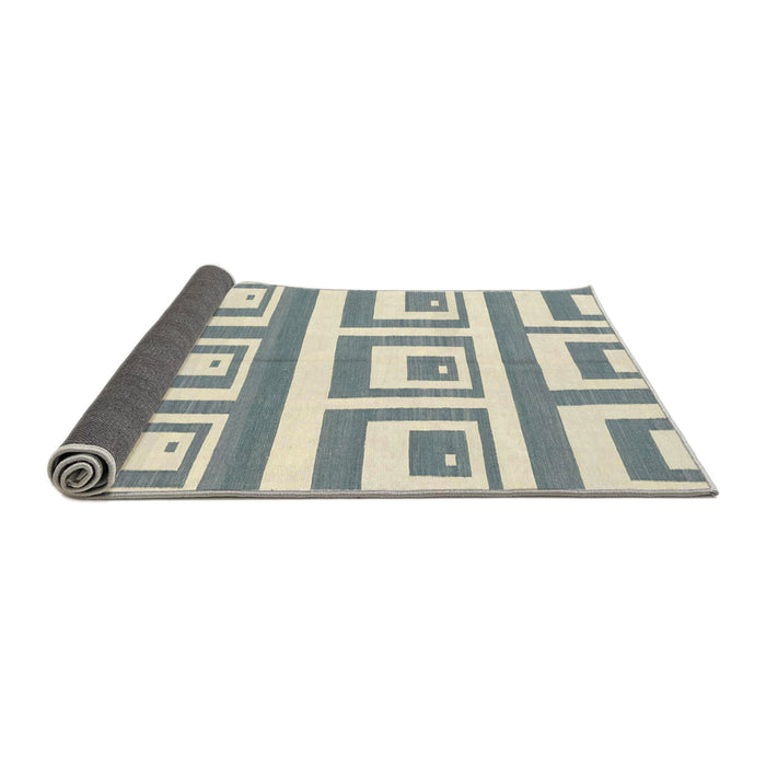 Sideview of Abstract Light Slate Gray Oriental Rug, abs1924