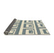 Sideview of Abstract Light Slate Gray Oriental Rug, abs1924