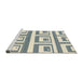 Sideview of Machine Washable Abstract Light Slate Gray Rug, wshabs1924