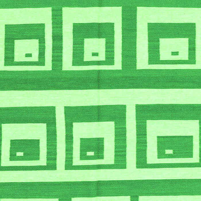 Machine Washable Oriental Green Modern Area Rugs, wshabs1924grn