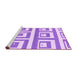 Sideview of Machine Washable Oriental Purple Modern Area Rugs, wshabs1924pur