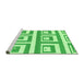 Sideview of Machine Washable Oriental Green Modern Area Rugs, wshabs1924grn