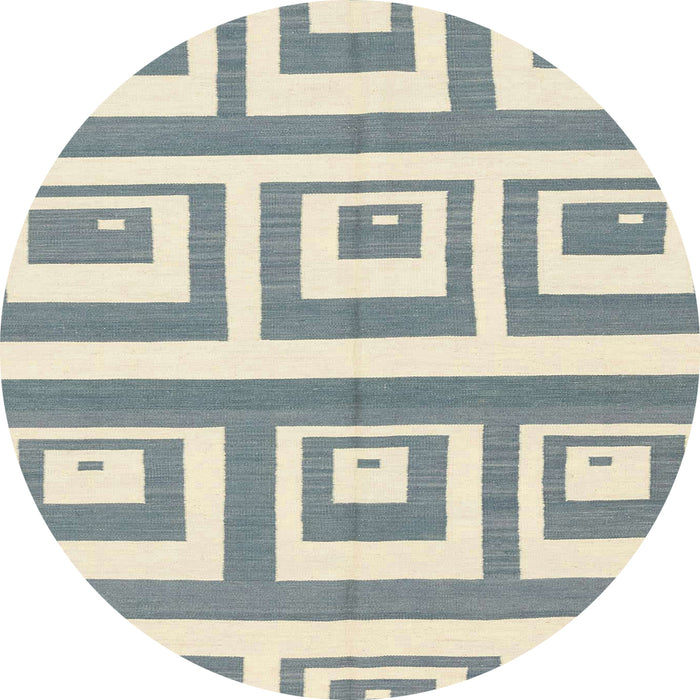 Round Machine Washable Abstract Light Slate Gray Rug, wshabs1924