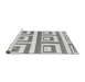 Sideview of Machine Washable Oriental Gray Modern Rug, wshabs1924gry