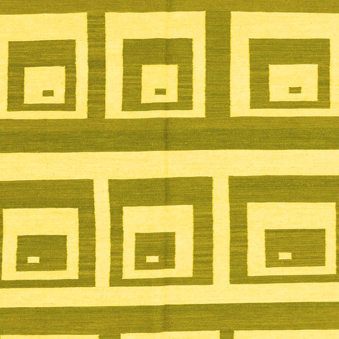 Machine Washable Oriental Yellow Modern Rug, wshabs1924yw