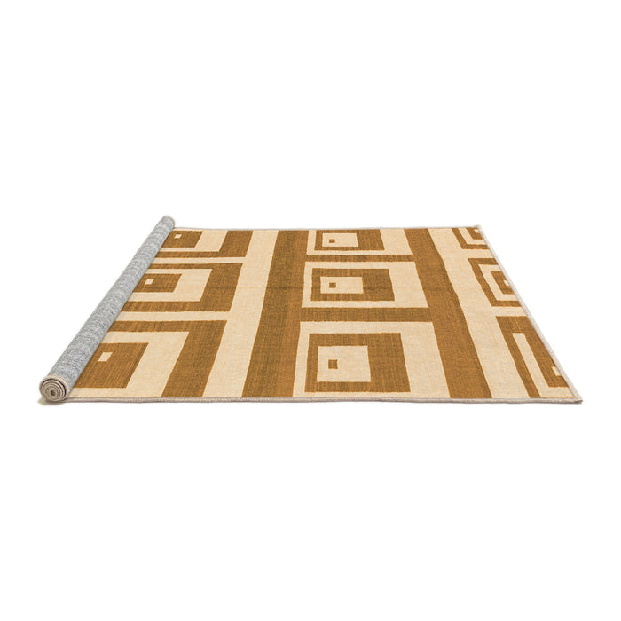 Sideview of Machine Washable Oriental Orange Modern Area Rugs, wshabs1924org