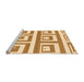 Sideview of Machine Washable Oriental Orange Modern Area Rugs, wshabs1924org