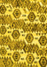 Machine Washable Abstract Yellow Modern Rug, wshabs1925yw