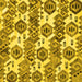 Square Machine Washable Abstract Yellow Modern Rug, wshabs1925yw