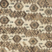 Square Machine Washable Abstract Brown Rug, wshabs1925