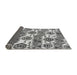 Sideview of Abstract Gray Modern Rug, abs1925gry