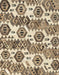 Machine Washable Abstract Brown Rug, wshabs1925