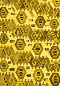 Abstract Yellow Modern Rug, abs1925yw