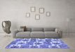 Machine Washable Abstract Blue Modern Rug in a Living Room, wshabs1925blu