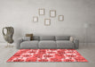 Modern Red Washable Rugs