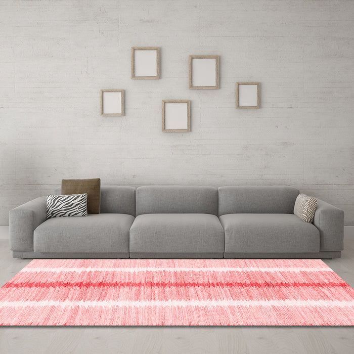 Modern Red Washable Rugs