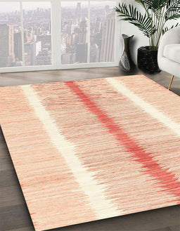 Abstract Golden Blonde Gold Modern Rug in Family Room, abs1926