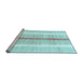 Sideview of Machine Washable Abstract Light Blue Modern Rug, wshabs1926lblu