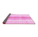 Sideview of Abstract Pink Modern Rug, abs1926pnk