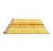 Sideview of Machine Washable Abstract Yellow Modern Rug, wshabs1926yw