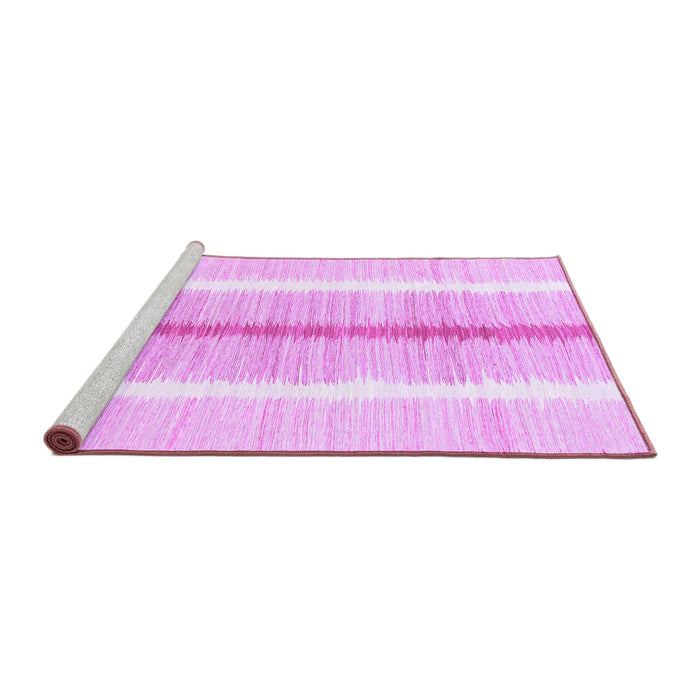 Sideview of Machine Washable Abstract Purple Modern Area Rugs, wshabs1926pur