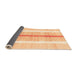 Sideview of Abstract Orange Modern Rug, abs1926org