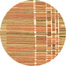 Round Machine Washable Abstract Brown Modern Rug, wshabs1927brn